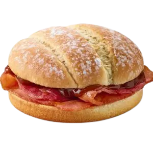Bacon Roll with Brown Sauce – Breakfast Menu