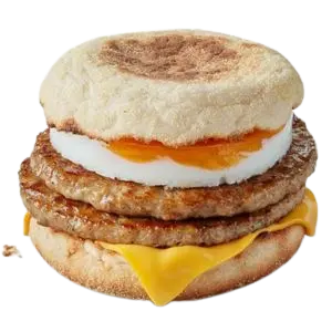 Double Sausage Egg McMuffin McDonald’s Prices & Calories