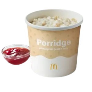 Porridge with Strawberry Jam