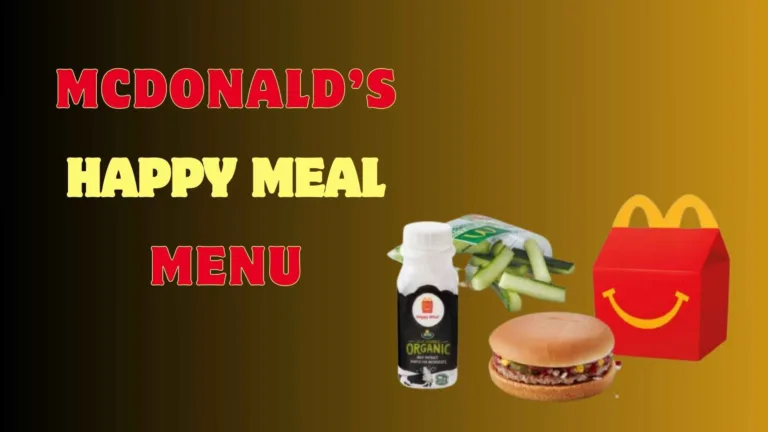 McDonalds Happy Meal Menu