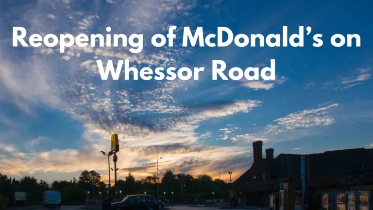 Reopening of McDonalds Branch on Whessor Road in Darlington